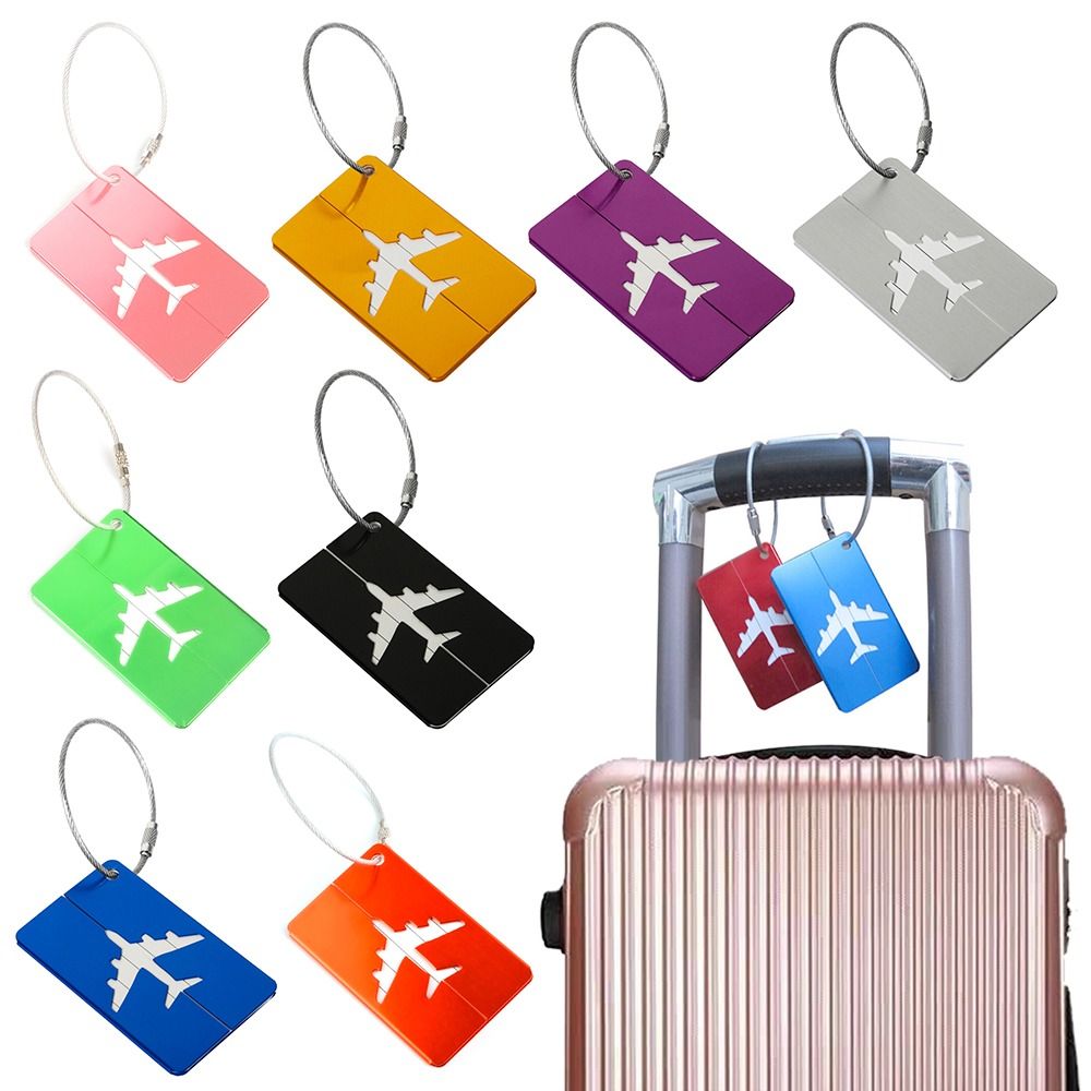 Travel Accessories India - Label bagasi perjalanan Aluminium, koper bagasi