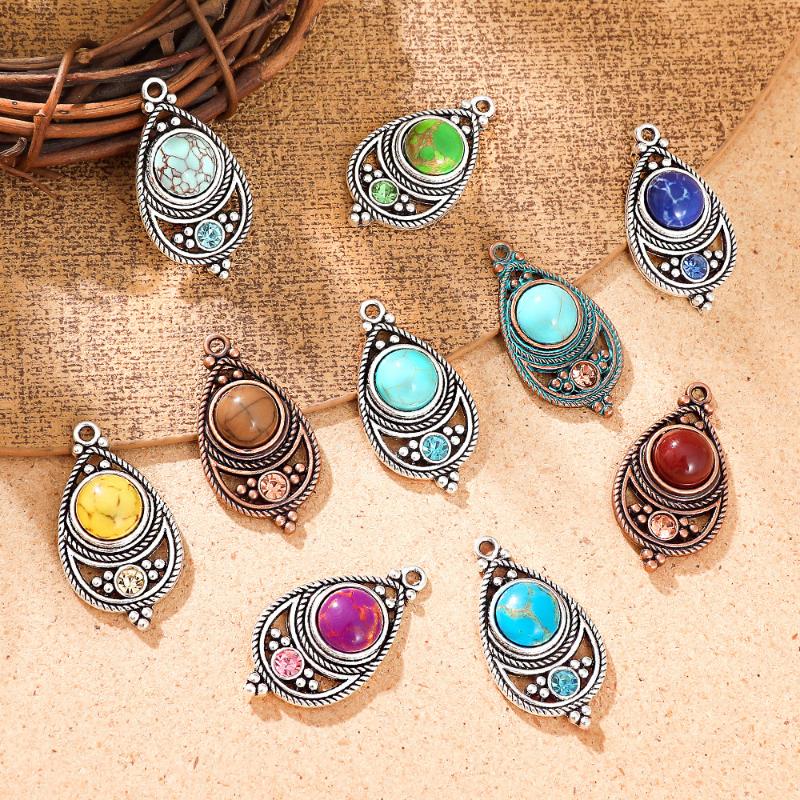 Travel Accessories Jewelry - Perhiasan Batu Vintage Bohemian Etnik, Anting