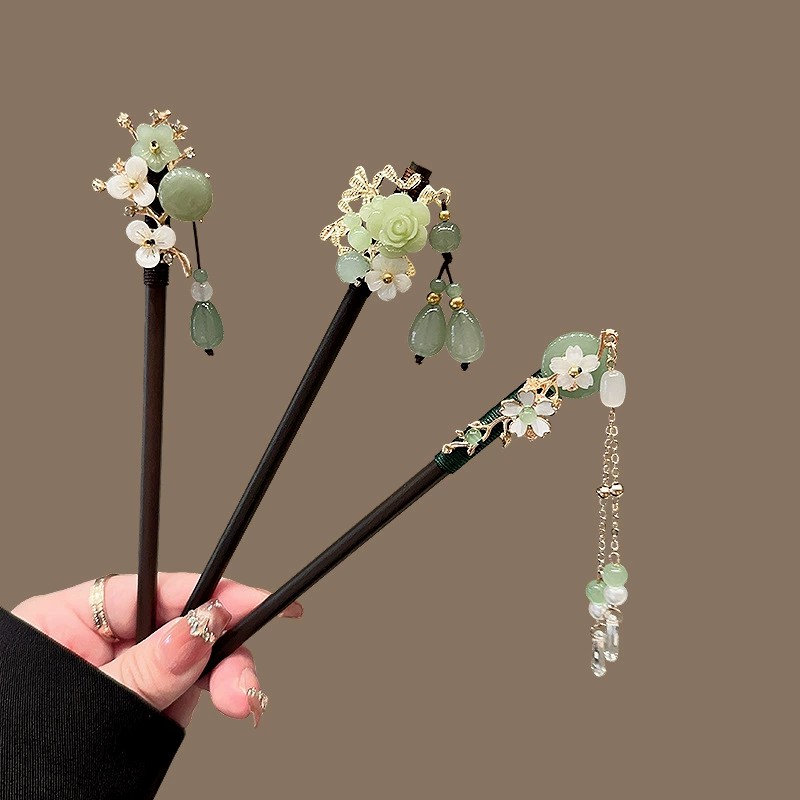Jepit Rambut Kayu Antik Wanita - Travel Accessories Aesthetic ulasan dan harga