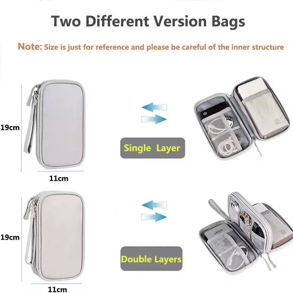Tas Kabel Perjalanan, Kantong  - Travel Accessories Organizer Bag ulasan dan harga
