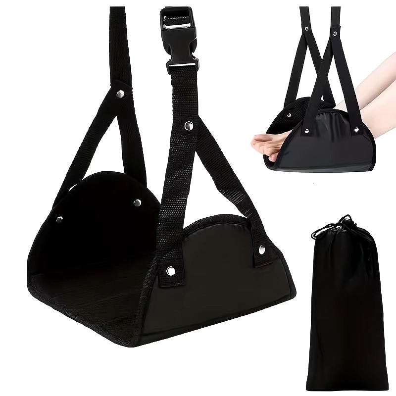 Hammock Kaki Pesawat dengan Ta - Travel Accessories Long Flight ulasan dan harga