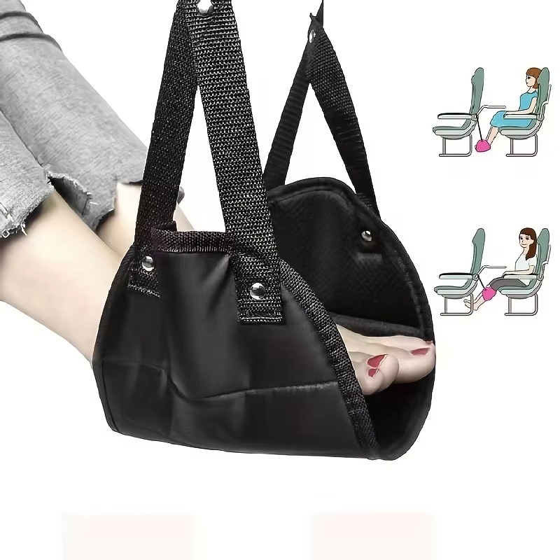 Hammock Kaki Pesawat dengan Ta - Travel Accessories Long Flight ulasan dan harga
